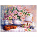 &bdquo;Pasidaryk pats&ldquo; 3D deimantų tapyba Gėlės Siuvinėjimas Kryžminio amatų dygsnio namų dekoras Full Round 20x25CM