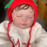 Reborn Sleeping Boy Baby Doll 3D Skin Mink&scaron;tas Silikonas 60 CM Žaislas su kraujagyslinės venos audinio kūnu kaip Real Art Bebe dovana