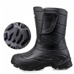 Nauji pastorinti vandeniui atsparūs medvilniniai žvejybos batai, neslystantys ir &scaron;iltos žiemos žvejybos batai su storu sniego vamzdžiu 45