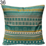Talos Home Decor Vintažinis geometrinis gėlių medvilninis lininis pagalvės užvalkalas pagalvėlės užvalkalas
