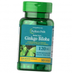 Ginkgo Biloba ekstraktas, Ginkgo Biloba standartizuotas ekstraktas 120 dangtelių, Puritan's Pride 30 dangtelių (71367001) 100caps