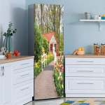 39 pasirinkimo stiliai Gėlės Peizažas &Scaron;aldytuvas Lipdukas Nulupamas Neper&scaron;lampamas Dviejų durų &scaron;aldiklio Spintelės Dekoras Meninė freska 60x180cm(not cut)