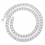 &Scaron;akė 16 mm Kubieti&scaron;ka grandinėlė Mikro Pave Kubinis cirkonis Mi&scaron;rus prabangus Bling Bling Pilnas Iced Out Charms Hiphop Papuo&scaron;alai 16 inch (40cm)