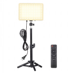 Andoer 1 Pack LED vaizdo &scaron;viesos rinkinys 45W fotografijos užpildymo &scaron;viesos skydelis 2800K-6500K reguliuojamas US Plug