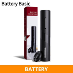 2023 m. naujas raudonojo vyno butelių atidarytuvo rinkinys Daugiafunkcinis dovanų dėžutės rinkinys Plastikinis elektrinis raudonojo vyno butelių atidarytuvo rinkinys Battery Basic juoda