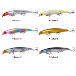 6 vnt., imituojamas pavir&scaron;inės žvejybos masalas, 12,5 cm/14 g 6pcs