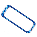 For Mitsubishi Eclipse 2006-2011 Soft Carbon Fibre Car Roof sunroof switch frame Cover Trim Stickers Car Accessories carbon fiberHlP blue