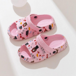 Mielos vaiki&scaron;kos &scaron;lepetės vasarinės neslystančios kūdikių basutės mergaičių su skylutėmis 24 rožinė