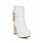 Europieti&scaron;ki ir amerikieti&scaron;ki didelio dydžio moteri&scaron;ki batai Martin Boots Snow Boots 32 balta