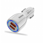 Mini 100w USB automobilinis įkroviklis Type C Qc3.0 Pd automobiliniai įkrovikliai greito įkrovimo automobilinio telefono įkroviklio adapteris, skirtas Samsung Huawei Xiaomi Universal balta