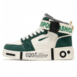 Žieminiai &scaron;ilti vaiki&scaron;ki universalūs sportiniai batai, batai tėvams ir vaikams, anime Naruto grafiti riedlenčių batai, laisvalaikio batai, batai tėvams ir vaikams 31-44 36 žalia