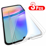 3PCS HD apsauginis stiklas, saugus viso ekrano apsauga, grūdintas stiklas, skirtas Samsung Galaxy S23 FE S23+ A05 A05S A14 A24 A34 A54 5G A15 A25 A35 A55 5G Samsung A55 5G gryna