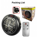 Žieminis elektrinis &scaron;ildytuvas 900W Greitas &Scaron;ildymas Buitinė Siena Patogus &Scaron;ildymas Krosnelė Radiatorius Mini Rankų &Scaron;ildytuvas Gali Nuotolinis Valdymas EU Plug juoda