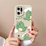 Telefono dėklas OPPO K10 Pro K7 K9X K3 K5 Narzo 50i Neo 9 Prime dangtelis mielas madingas dinozauras smūgiams atsparus skystas matinis mink&scaron;tas silikoninis OPPO bamperis OPPO K3