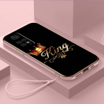 Prabangus padengtas TPU telefono dėklas su dirželiu, skirtas Xiaomi Poco F1 F3 F4 F5 M3 M4 M5 X3 X4 X5 PRO 11 Lite 11T 12T 13T dėklai A30 King Queen Couples Xiaomi Poco F1