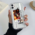 Samsung Galaxy A25, skirtas iPhone 15 Xiaomi Poco X6 Redmi Note 12 Huawei Honor 90 telefonų dėklai NY2 Anime Demon Slayer i&scaron;skirtinis kreminio ra&scaron;to mink&scaron;tas dėklas for iPhone 6 balta