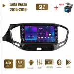 icreative 2 din Android automobilinis stereofoninis radijas, skirtas Lada Vesta 2015-2019 su mygtuko rankenėle GPS navigacija Carplay multimedijos vaizdo grotuvas 2+32GB