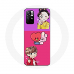 Coque Redmi Note 11 5G BT21 Cooky Et Tata Bangtan V Et Jungkook Fanart