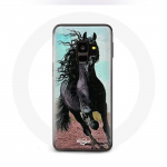 Coque - Le Cheval Noir - Samsung Galaxy S9 - Rigide - Protection - Noir