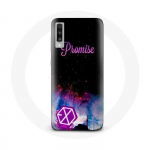 Coque pour Samsung Galaxy A70 Exo Groupe K-pop Logo Chanson Promise