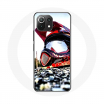 Coque pour Xiaomi Mi 11 Lite Casque MotoCross