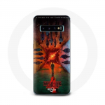 Coque pour Samsung Galaxy S10 Edge Stranger Things Saison 4 Affiche Equipages de la Nouvelle Th&eacute;orie