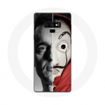 Coque pour Samsung Galaxy Note 9 La casa de papel Berlin Masque Split