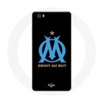 Coque pour Huawei P8 Logo Olympique de Marseille Fond Noir