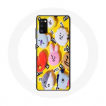Coque pour Samsung Galaxy A41 BTS Bangtan Sonyeondan BT21 Tata Chimmy Cooky Rj Shooky Koya Mang Et V