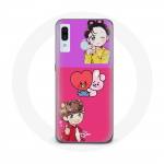 Coque pour Samsung Galaxy A20e BTS BT21 Cooky Et Tata Bangtan V Et Jungkook Fanart