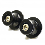 Moto Accessories 10MM CNC Swingarm Spools Slider Stand Screws For kawasaki Z1000 ZX6R ER6N Z750 Z750R Z250 NINJA 300 VULCAN S650 juoda