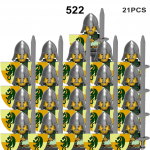 MOC viduramžių karinės armijos statybiniai blokai romėnų kareivis kardo figūrėlės riteriai skydas ginklai priedai plytos žaislas