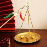 Kinų medicinos svarstyklės, žalvario svorio kolekcijos &bdquo;Tablescape Decor&ldquo; žaislai, ne&scaron;iojami staliniai kompiuteriai