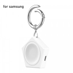 Ne&scaron;iojamas įkroviklis, skirtas Samsung Galaxy Watch 6/6 Classic/5/5 Pro/Active 2/Watch4/3 Magnetinis raktų pakabukas belaidis įkroviklis USB C ir Micro balta
