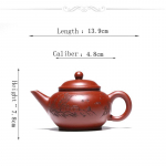 210 ml Purpurinis molinis puodas Famous Master Original Mine Dahongpao Shanjing Shuiping arbatos puodas Kung Fu arbatos rinkinys 210ml raudona