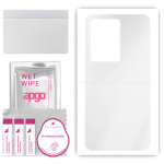apgo Ultra Clear Protective Skin Sticker for the back compatible with ZTE Blade A72s, Wrap Film, Hydrogel Film, Flexible, Soft TPU with positioning la