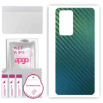 apgo Protective Skin Sticker for the back compatible with Oppo Reno 6 Pro+ 5G, Wrap Film, Foil, Vinyl - Pattern Carbon Chameleon CAKA1