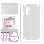 apgo Protective Skin Sticker for the back+sides compatible with Huawei P30 Pro New Edition, Full Wrap Film, Foil, Vinyl - Pattern Transparent Carbon