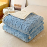 Žiemos stora flanelinė antklodė Patogi miegojimo antklodė automobiliui kelioninė antklodė Biuro pietūs oro kondicionierius antklodė lovatiesė