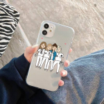 Slaugės medicinos sveikatos &scaron;irdies telefono dėklas, skaidrus, skirtas iPhone 11 12 13 mini pro XS MAX 8 7 Plus X SE 2020 XR iphone xr