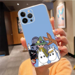 Telefono dėklas, skirtas iPhone 14 13 12 11 Pro Max XS XR X 12mini 14 Plus SE Moomin telefono dėklas Funda Capa Cell iPhone 13ProMax