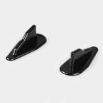 10 vnt Universalus EVO stiliaus ABS stogo ryklio pelekų spoilerio sparnų komplektas sūkurių generatorių automobiliai 10PCs juoda
