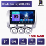 Belaidis automobilio radijas Carplay skirtas Honda Jazz City 2004-2007 Android multimedijos vaizdo grotuvas GPS navigacija WIFI 2+32GB 1+16GB