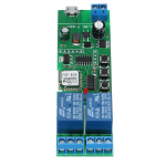 eWeLink Smart Wifi jungiklis universalus modulis 2CH USB DC5V/7-32V belaidis jungiklis Laikmatis Telefonas APP nuotolinio valdymo pultas Namų valdymas balsu, skirtas i&scaron;maniesiems namams žalia