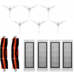 Dulkių siurblio priedų rinkinys &Scaron;epečių filtras Pagrindinis &scaron;epetys, skirtas Roborock-S50 balta