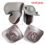 1 pora A08 lagamino bagažo keitimo ratukai, pasukami tylūs dvigubi ratukai 4（small gray）