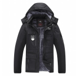 Winter Plus Velvet Thickening Couple Medvilnine pamink&scaron;tinta striukė vėjui atspari plius dydžio &scaron;ilta striukė