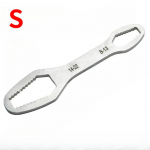Universalus Torx veržliaraktis Savaime užsiveržiantis reguliuojamas stiklas Veržliarakčių lenta Dvigalvis Torx veržliaraktis Rankiniai įrankiai gamyklai S-8-17mm-silver-1pcs