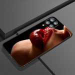 Beauty Red Lips telefono dėklas, skirtas Samsung Galaxy A21 A30 A50 A52 S A13 A22 A32 4G A23 A33 A53 A73 5G A12 A31 A51 A70 A71 A72 dangtelis Samsung A22 4G
