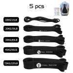 Didelio na&scaron;umo latekso atsparumo juosta pratimų elastinė juosta, skirta sportui, jėgos prisitraukimo pagalbinė juosta treniruotės Pilateso kūno rengybos įranga